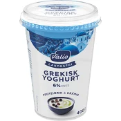 Grekisk Yoghurt Laktosfri 6% 400g Valio