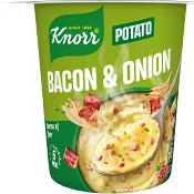Potatismos Bacon & Lök Snack Pot 51g Knorr