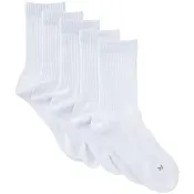 Sportsocka ribb 5p vit 37/40 mywear