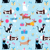 Presentpapper Party Animal  0,7x3 m