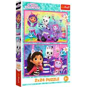 Pussel Gabby's Dollhouse 2x24 bitar Trefl