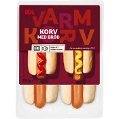 Färdigmat Korv med bröd 190g ICA