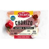 Chorizo Cayenne Paprika 75% Kötthalt 300g Scan