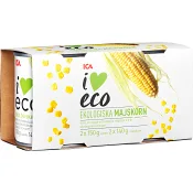 Majskorn 2-p Ekologisk 300g ICA I love eco