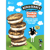 Cookie dough sandwich 4-p Ben & Jerrys