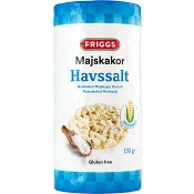 Majskakor Havssalt Glutenfri 130g Friggs
