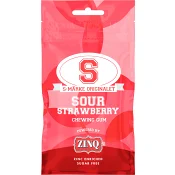 Tuggummi Sour Strawberry 31,5g Zinq