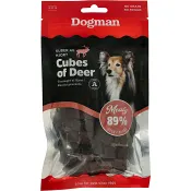 Hundgodis Kuber Hjort 80g Dogman