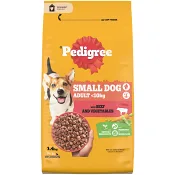 Hundmat Small Dog Biff/Grönsak 1.4kg Pedigree