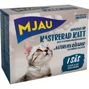 Kattmat för Kastrerad Kalv Lax Kalkon 8-p 680g Mjau