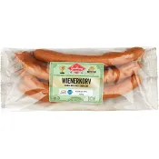 Wienerkorv 79%  Kötthalt 420g Gudruns