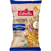 Linschips Sourcream & onion 110g Estrella