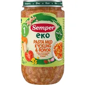 EKO Pasta med kyckling & bönor 12m 235g Semper