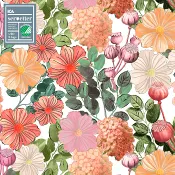 Servett Fleur 33cm 20-p ICA