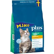 Torrfoder plus+ kastrerad utekatt Kyckling 800g Mjau
