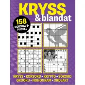 Kryss & blandat (lila): 158 bokstavspussel med kryss, korsord, krypto