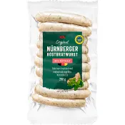 Korv Nürnberger 95% Kötthalt 200g ICA