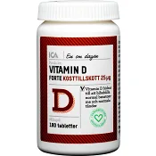 Forte Vitamin D Kosttillskott 180-p ICA Hjärtat