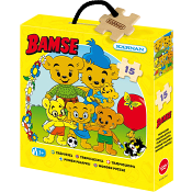 Pussel Bamse 15 bitar Kärnan