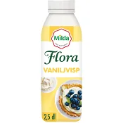 Vaniljvisp Laktosfri 12% 250ml Flora