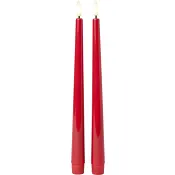 LED Antikljus röd 26cm ICA