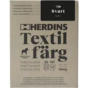 Textilfärg Natural fibre Svart Herdins