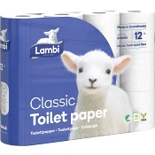 Toalettpapper Classic 12-p Lambi