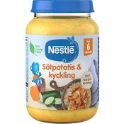 Barnmat Sötpotatis & Kyckling 6m 190g Nestle