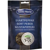 Krydda Svartpeppar Grovmalen påse 65g Santa Maria