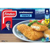 Sprödbakad fiskfilé MSC 360g Findus
