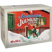 Läsk Julmust Sockerfri 20-pack 33cl Apotekarnes