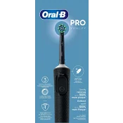 Eltandborste Vit Pro Svart Oral-B