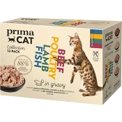 Kattmat Beef Poultry Lamb Fish 12-p 85g PrimaCat