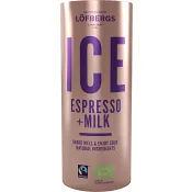 Ice Espresso &amp; mjölk Ekologisk 230ml Löfbergs