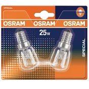 Päronlampa E14 25W Dimbar 2-pack Osram