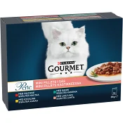 Kattmat Gourmet Perle Filé i sås 8-p 680g Purina