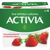 Yoghurt Jordgubb 500g 4-p Activia