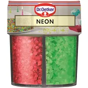 Dekorationsströssel Neon mix 100g Dr.Oetker