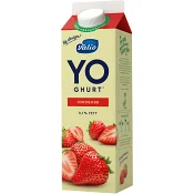 Yoghurt Jordgubb 0,1% 1000g Valio