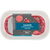 Klassisk dansk salami skivad 150g Göl Pölser