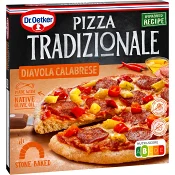 Pizza Tradi Diavola Calabrese Fryst 360g Dr. Oetker