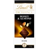 Chokladkaka EXCELLENCE Honung Mandel Mörk 100g Lindt