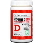 Kosttillskott Vitamin D Tugg 100-p ICA Hjärtat