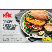 Crispy kycklingburgare Fryst 440g Max