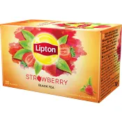 Te Svart Strawberry 20-p Lipton