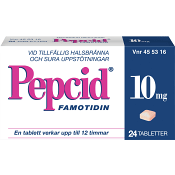 Tablett 10 mg, Blister 24tst Pepcid