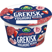 Yoghurt Grekisk Jordgubb 0,2% 200g Arla®