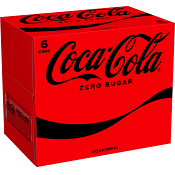 Läsk Cola Zero 33cl 6-p Coca-Cola