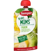 Fruktmums Päron banan & mango Från 6m 110g Semper