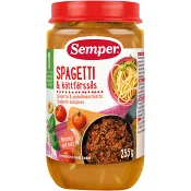 Spagetti & köttfärssås 1år 235g Semper